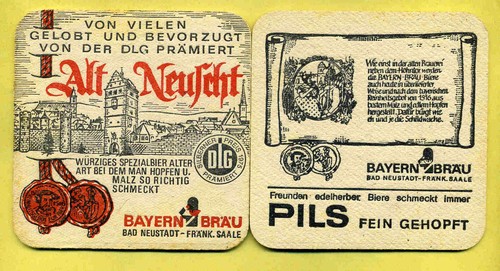 Bierdeckel bayern bräu bad - bayern,