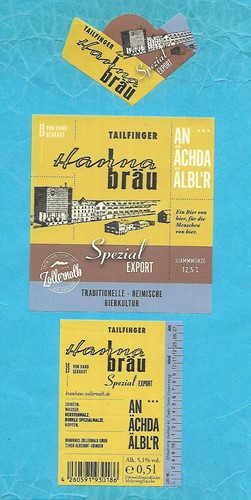 Bieretikett hanna bräu - 1,