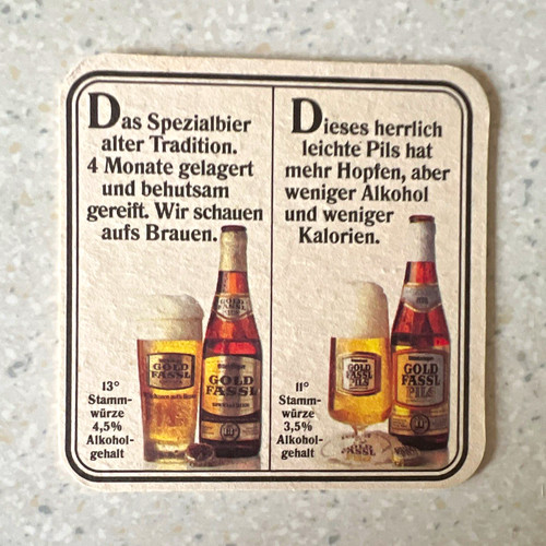 Gold fassl bier bierdeckel - fassl,