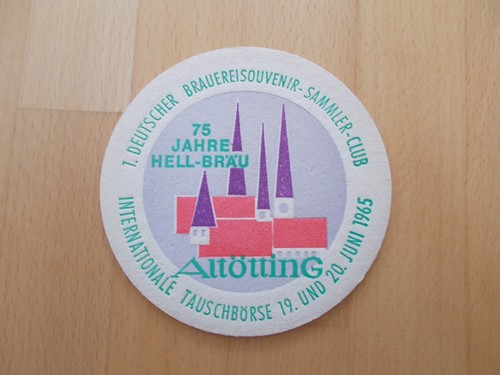 Alter bierdeckel altötting - bierdeckel,
