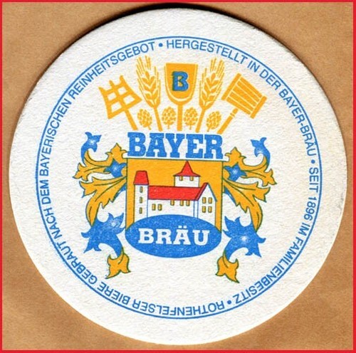 Bierdeckel bayer bräu - (93),