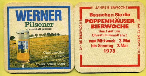 Bierdeckel werner bräu - werner,