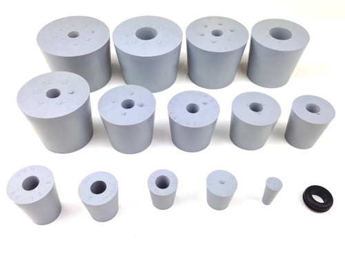 Gummistopfen mit 9mm loch - gummistopfen,