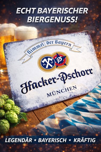 Blech schild bier bayern - blech,