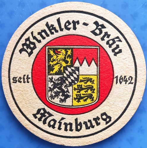 Alter bierdeckel winkler bräu - alter,