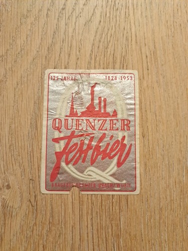 Bieretikett quenzer - ☆☆bieretikett,