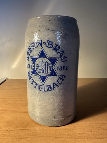 Bierkrug steinzeug stern bräu - bierkrug, stern-bräu