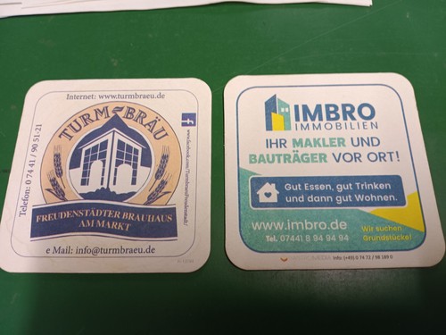 Brandneu selten bierdeckel - &, selten: