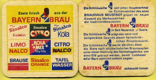 Bierdeckel bayern bräu bad - bierdeckel,