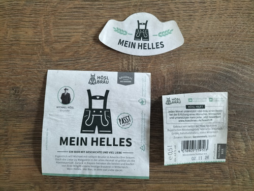 Bieretikett hösl bräu - hösl,