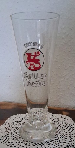 Altes bierglas zoller - bierglas, bräu