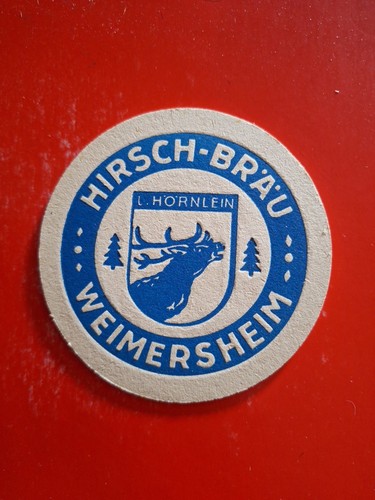 Bierdeckel hirsch bräu - hirsch,