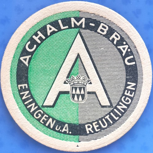 Alter bierdeckel achalm bräu - bierdeckel, achalm-bräu