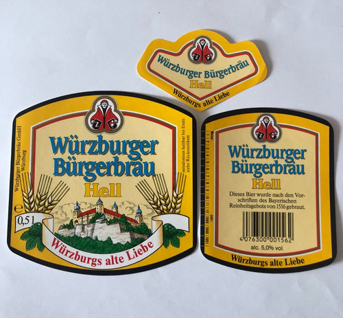 Bieretikett bürgerbräu - bieretikett,
