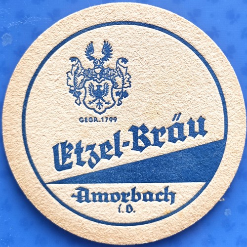 Alter bierdeckel etzel bräu - bierdeckel, etzel-bräu