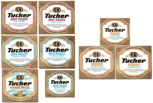 Alte bieretiketten tucher - 9,
