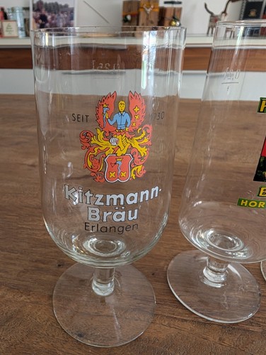 Altes bierglas kitzmann bräu - altes,