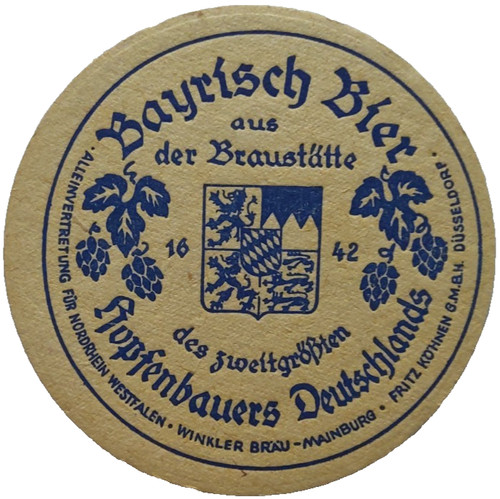 Alter bierdeckel bayrisch bier - alter,