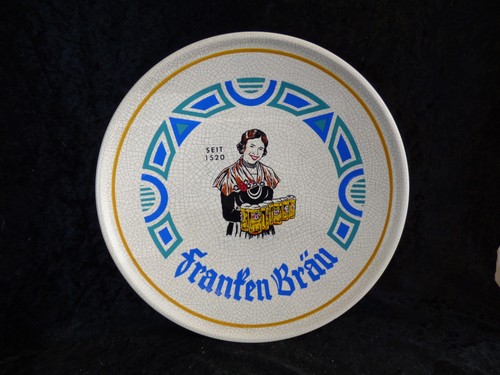 Franken bräu werbeteller - bräu,