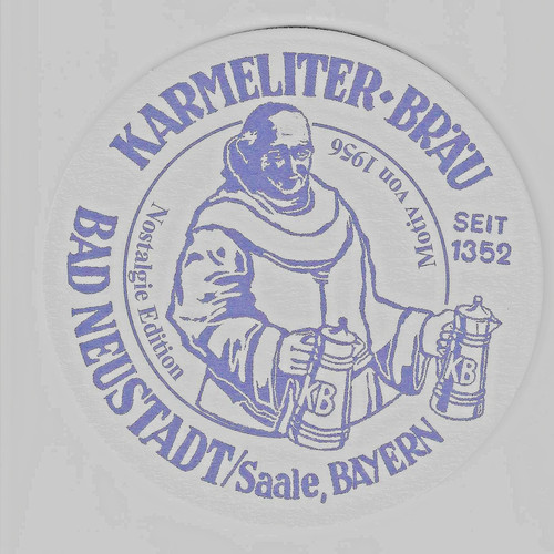 Bierdeckel karmeliter bräu - bierdeckel, karmeliter-bräu