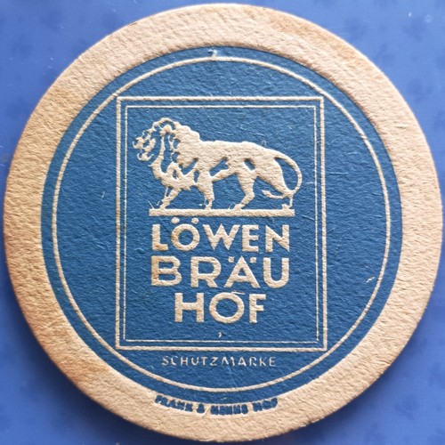 Alter bierdeckel löwen - bierdeckel,