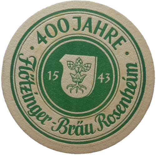 Alter bierdeckel flotzinger - bierdeckel,