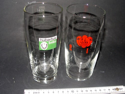 Sehr alte biergläser mit - 2,